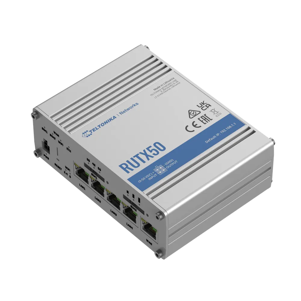 Industriële 5G router Teltonika RUTX50